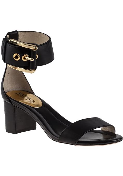 michael kors leather square sandals toe ankle straps|Michael Kors flat sandals sale.